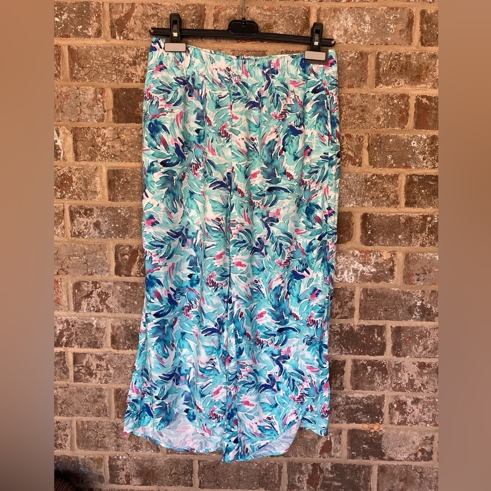 Stella Parker Island Collection Wide Leg Pull On Pants Size S